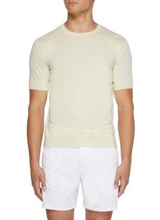 首图 - 点击放大 - ZEGNA - Crewneck Cotton Knit T-shirt