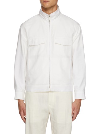 首图 - 点击放大 - ZEGNA - Patch Pocket Zip Up Overshirt