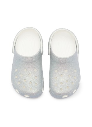 模特儿示范图 - 点击放大 - CROCS - Classic Iridescent Glitter Kids' Clogs