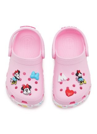 模特儿示范图 - 点击放大 - CROCS - Classic Iridescent Glitter Toddlers' Clogs