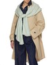 模特儿示范图 - 点击放大 - JANAVI - Floral Placement Merino Wool Scarf