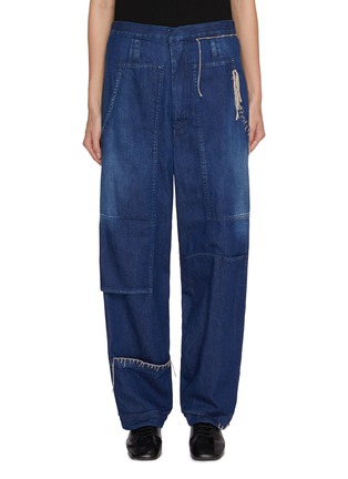 首图 - 点击放大 - Y'S - U-Patched Pocket Dark Wash Jeans