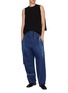 模特儿示范图 - 点击放大 - Y'S - U-Patched Pocket Dark Wash Jeans