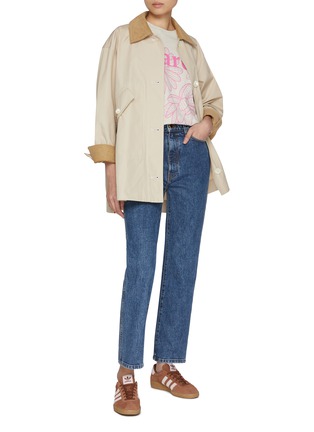 模特儿示范图 - 点击放大 - MARDI MERCREDI - Triple Flower Cotton T-shirt