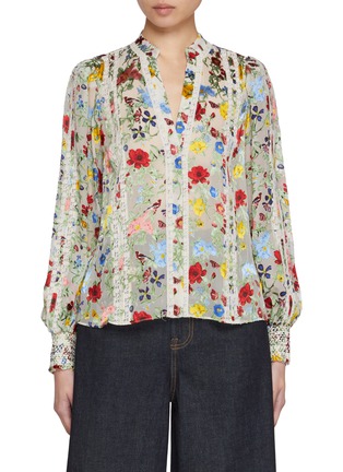 首图 - 点击放大 - ALICE + OLIVIA - Arlette Blouson Sleeve Blouse