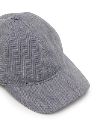 细节 - 点击放大 - BORSALINO - 棉麻棒球帽