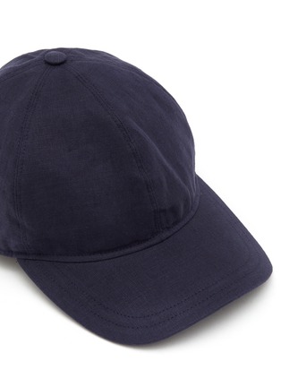 细节 - 点击放大 - BORSALINO - 亚麻棒球帽