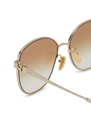 细节 - 点击放大 - CHLOÉ - Marcie Metal Rectangle Sunglasses