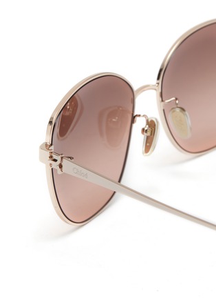 细节 - 点击放大 - CHLOÉ - Marcie Metal Rectangle Sunglasses