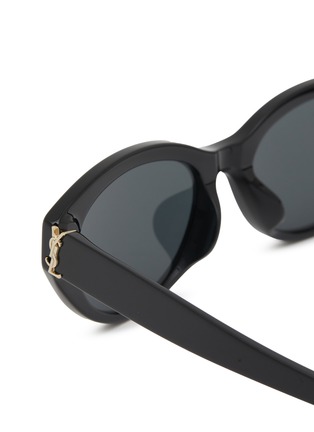 细节 - 点击放大 - SAINT LAURENT - Recycled Acetate Oval Sunglasses