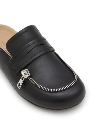 细节 - 点击放大 - JW ANDERSON - Biker Leather Loafer Mules