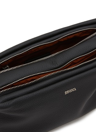细节 - 点击放大 - ZEGNA BAGS - Double Zip Leather Pouch