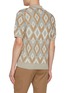 背面 - 点击放大 - PIACENZA 1733 - Thread To Thread Argyle Knit Cotton Polo Shirt