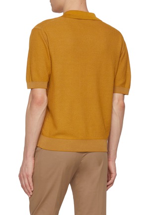 背面 - 点击放大 - PIACENZA 1733 - Two Tone Stitch Silk Cotton Sailor Polo Shirt