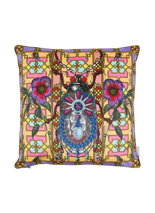细节 –点击放大 - KRISTJANA S WILLIAMS - Bejewelled Bjollur Cushion — Lilac