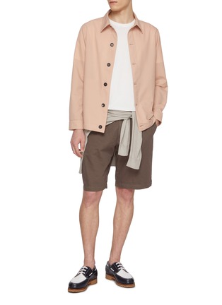 模特儿示范图 - 点击放大 - EQUIL - Stretch Microfiber Overshirt