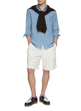 模特儿示范图 - 点击放大 - DENHAM - Chambray Shirt