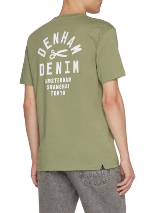 背面 - 点击放大 - DENHAM - Scissor Logo Print Cotton T-Shirt
