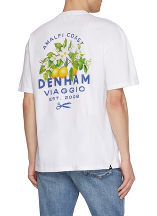 背面 - 点击放大 - DENHAM - Botanical Back Graphic Print Cotton T-Shirt