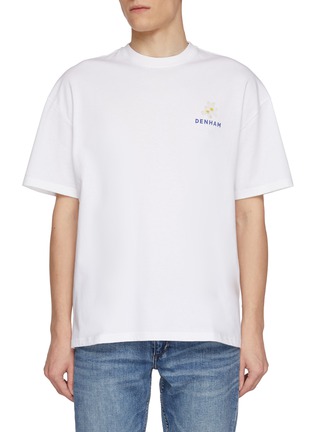 首图 - 点击放大 - DENHAM - Botanical Back Graphic Print Cotton T-Shirt
