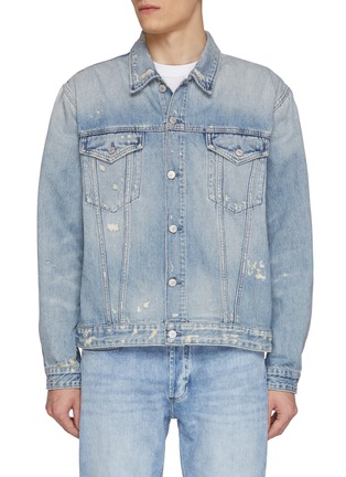 首图 - 点击放大 - DENHAM - Ripped Light Wash Denim Jacket