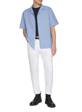 模特儿示范图 - 点击放大 - DENHAM - Luca Cotton Jacquard Camp Shirt