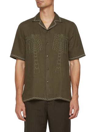 首图 - 点击放大 - FRESCOBOL CARIOCA - Palmeria Embroidered Linen Shirt