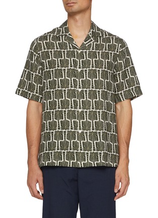 首图 - 点击放大 - FRESCOBOL CARIOCA - Palmeria Print Linen Shirt