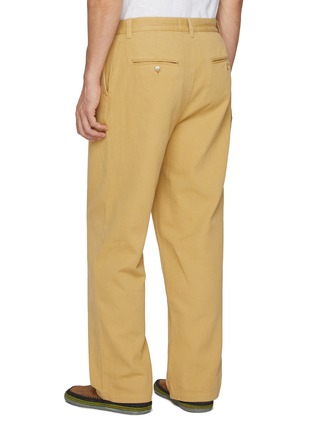 背面 - 点击放大 - FRESCOBOL CARIOCA - Pleated Front Straight Leg Cotton Pants