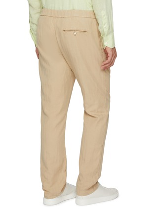 背面 - 点击放大 - FRESCOBOL CARIOCA - Oscar Elasticated Herringbone Slim Fit Pants