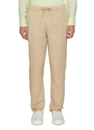 首图 - 点击放大 - FRESCOBOL CARIOCA - Oscar Elasticated Herringbone Slim Fit Pants