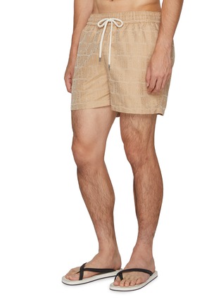 模特儿示范图 - 点击放大 - FRESCOBOL CARIOCA - O'Sol Rio Jacquard Swim Shorts