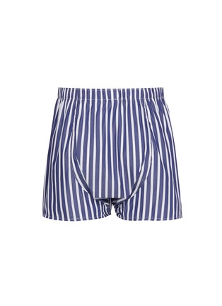 模特儿示范图 - 点击放大 - SUNSPEL - Striped Classic Cotton Boxer Shorts
