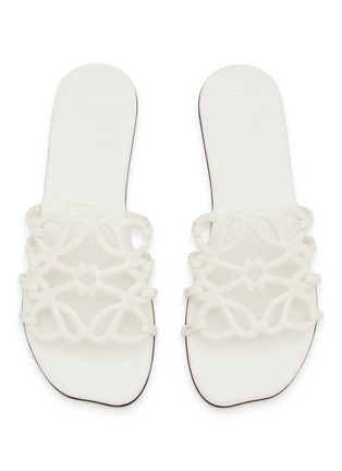 细节 - 点击放大 - LOEWE - Petal Anagram Leather Slides