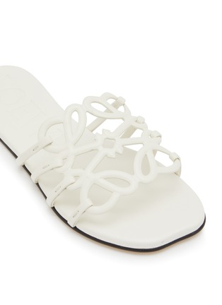 细节 - 点击放大 - LOEWE - Petal Anagram Leather Slides