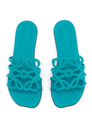 细节 - 点击放大 - LOEWE - Petal Anagram Leather Slides