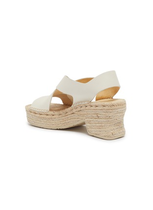  - LOEWE - Petal Espadrille Platform Leather Sandals