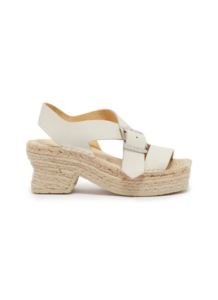 首图 - 点击放大 - LOEWE - Petal Espadrille Platform Leather Sandals