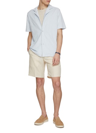 模特儿示范图 - 点击放大 - ORLEBAR BROWN - Ob-T Linen T-Shirt