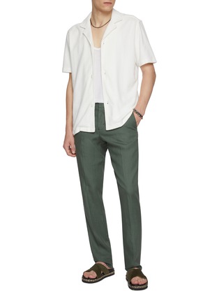 模特儿示范图 - 点击放大 - ORLEBAR BROWN - Howell Cotton Towelling Shirt