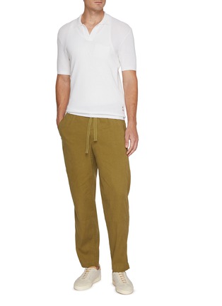 模特儿示范图 - 点击放大 - ORLEBAR BROWN - Roddy Waffle Mesh Polo Shirt