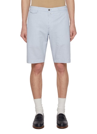 首图 - 点击放大 - PT TORINO - Striped Cotton Bermuda Shorts
