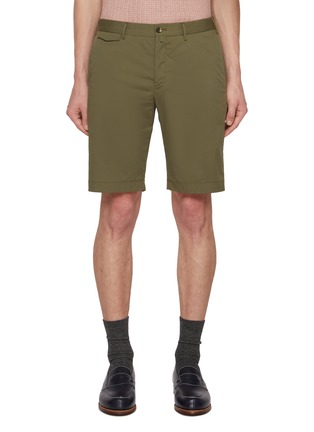 首图 - 点击放大 - PT TORINO - Techno Stretch Bermuda Cotton Shorts