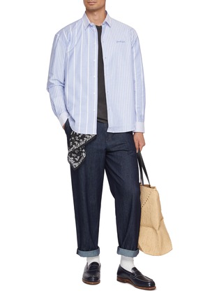 模特儿示范图 - 点击放大 - MAISON LABICHE - French Touch Breteuil Cotton Shirt