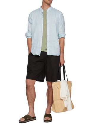 模特儿示范图 - 点击放大 - MAISON LABICHE - Out Of Office Poitou Cotton T-Shirt