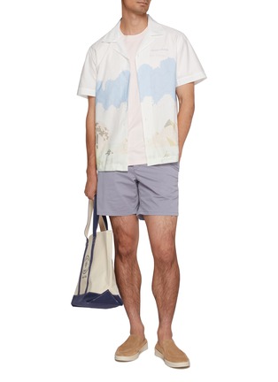 模特儿示范图 - 点击放大 - MAISON LABICHE - Popincourt French Touch Cotton T-shirt