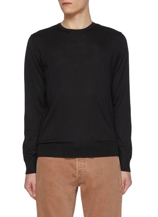 首图 - 点击放大 - ZEGNA - Crewneck Cashmere Silk Knit Sweater