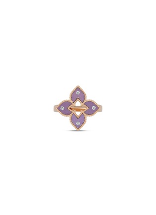 首图 - 点击放大 - ROBERTO COIN - Venetian Princess Diamond Ruby 18K Rose Gold Ring — EU 54