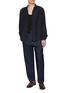 模特儿示范图 - 点击放大 - BARENA - Maridola Tentor Garment Dye Silk Shirt