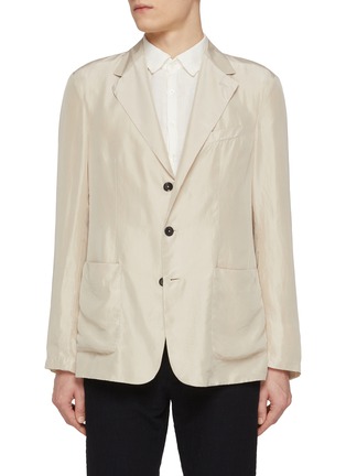 首图 - 点击放大 - BARENA - Single Breasted Silk Blazer